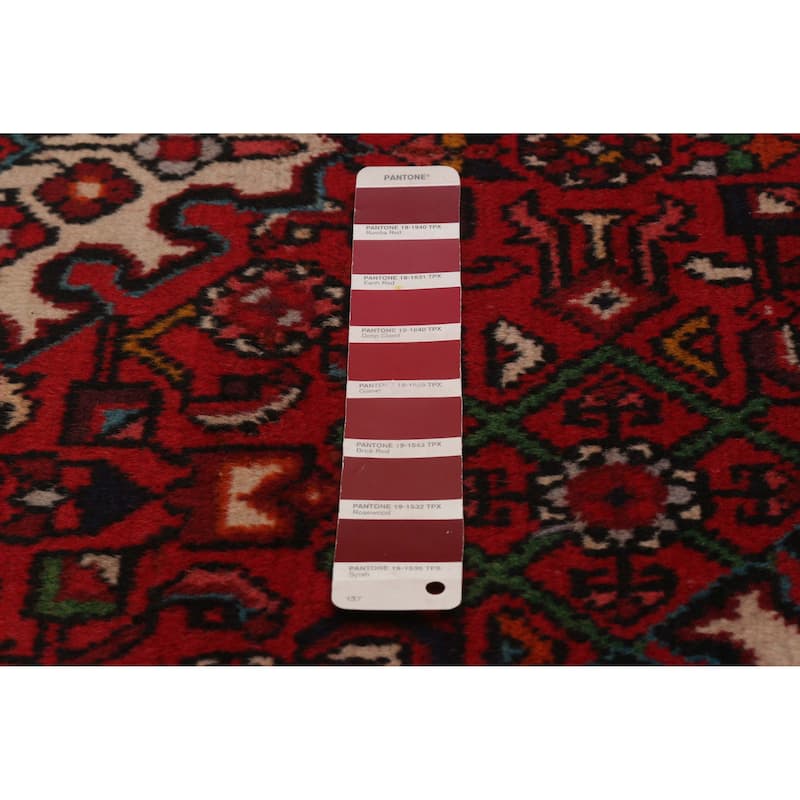 ECARPETGALLERY Hand-knotted Andelz Red Wool Rug - 3'5 x 5'1
