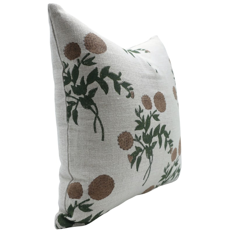Fabdivine Linen Boho Block print pillow Cover