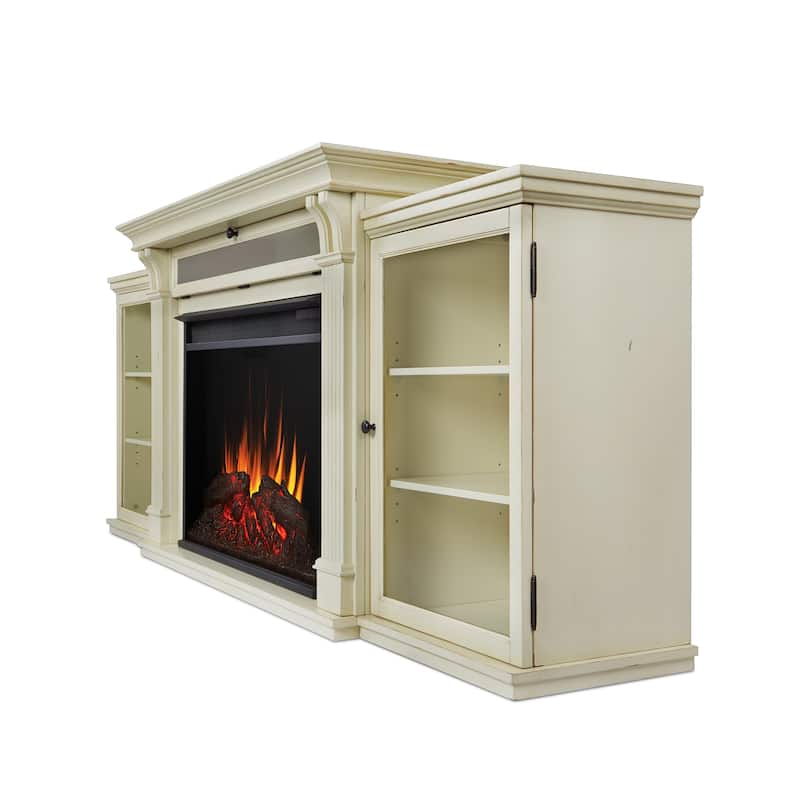 Tracey 84" TV Stand Electric Fireplace by Real Flame