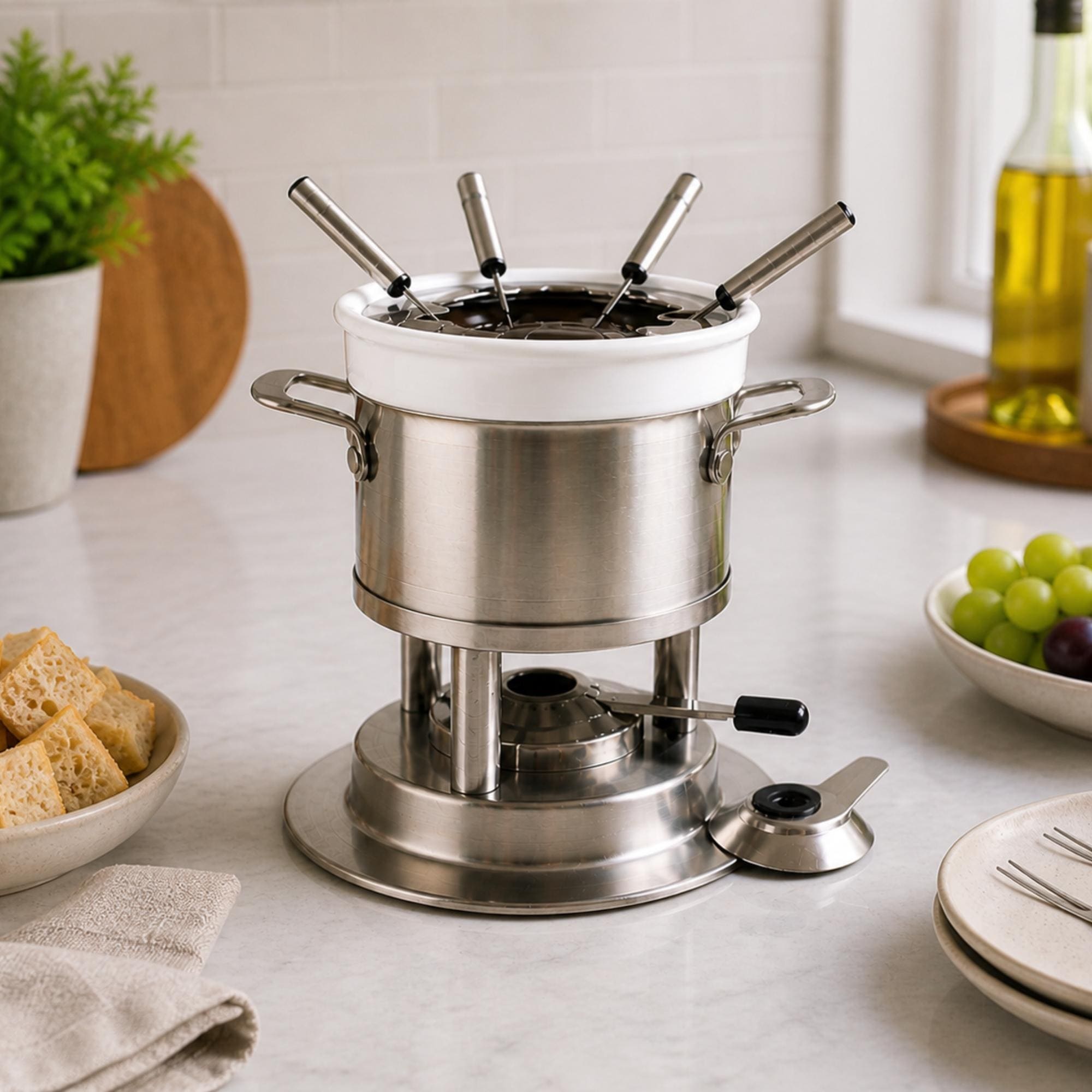 Swissmar Basel 11-Piece Fondue Set