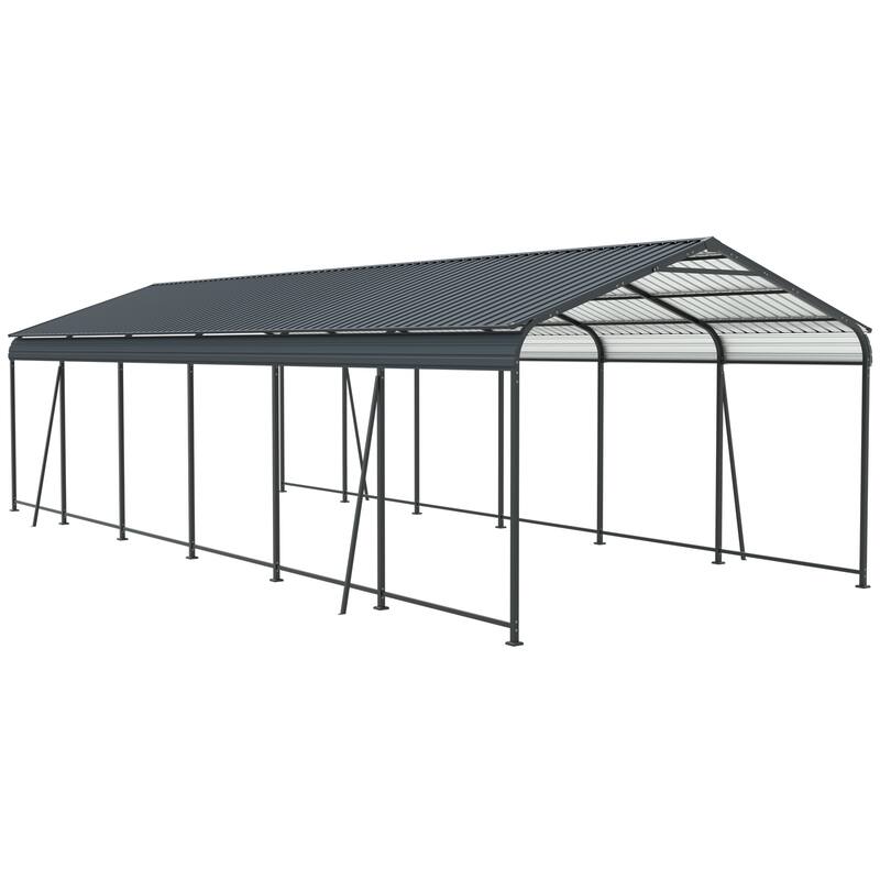 Heavy-Duty Galvanized Steel Carport‌ – Industrial-Grade Metal Shelter for Cars & Trucks with Corrosion-Resistant Frame