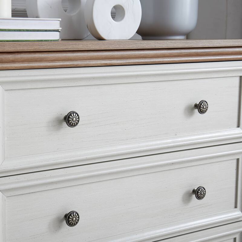 Roomfitters Modern Drawer Dresser, Chest of Drawers with Closet Organizers and Storage, Farmhouse Style Clothes Cabinet