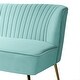 preview thumbnail 99 of 113, Monica Mid-century Channel Tufted Upholstered Loveseat