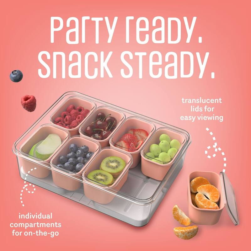 COOK WITH COLOR Snackle Box for Kids Lunch Box and Snack Container