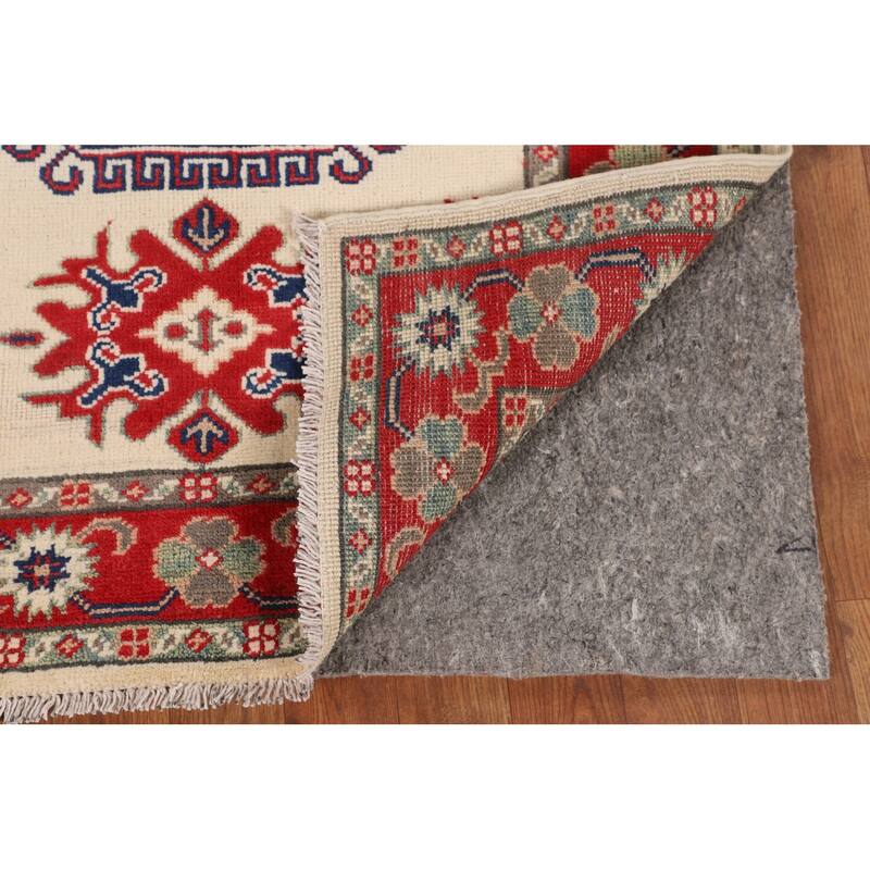 Kazak Oriental Accent Rug Handmade Wool Carpet - 3'0" x 4'0"