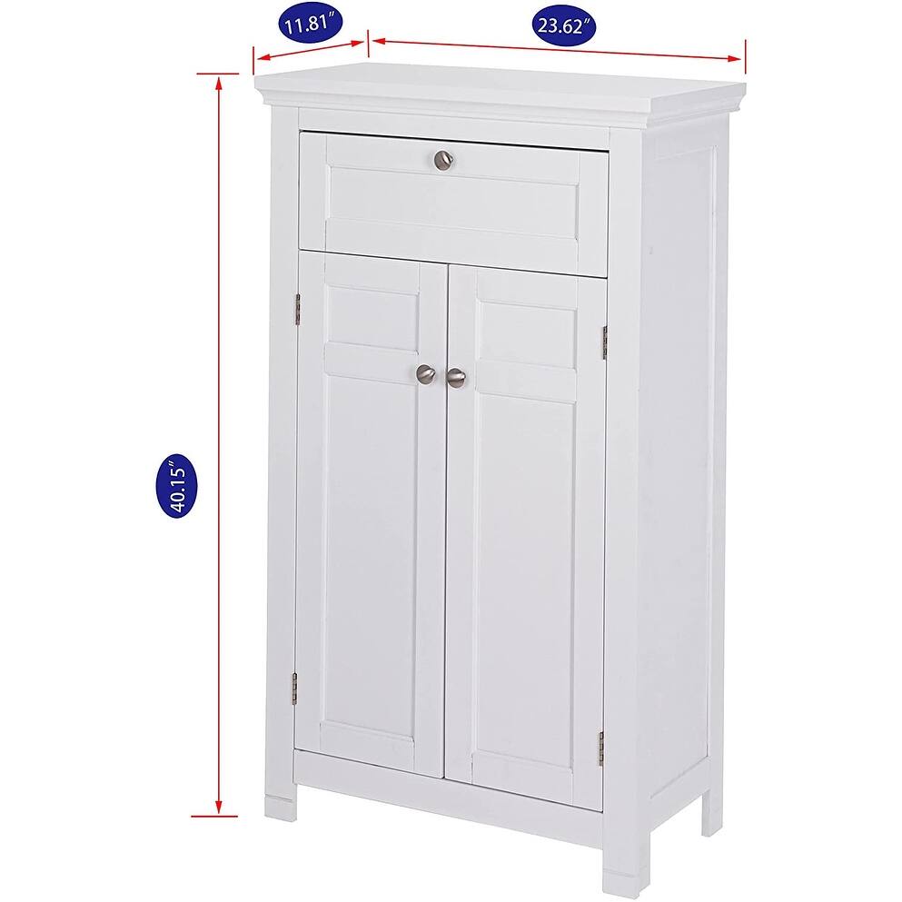 Spirich Home Freestanding Bathroom with Doors Wooden Entryway