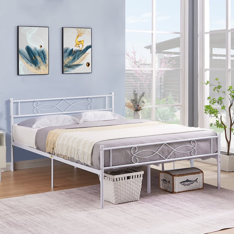 VECELO Modern Platform Bed Frame,Twin/Full/Queen Size Bedframe