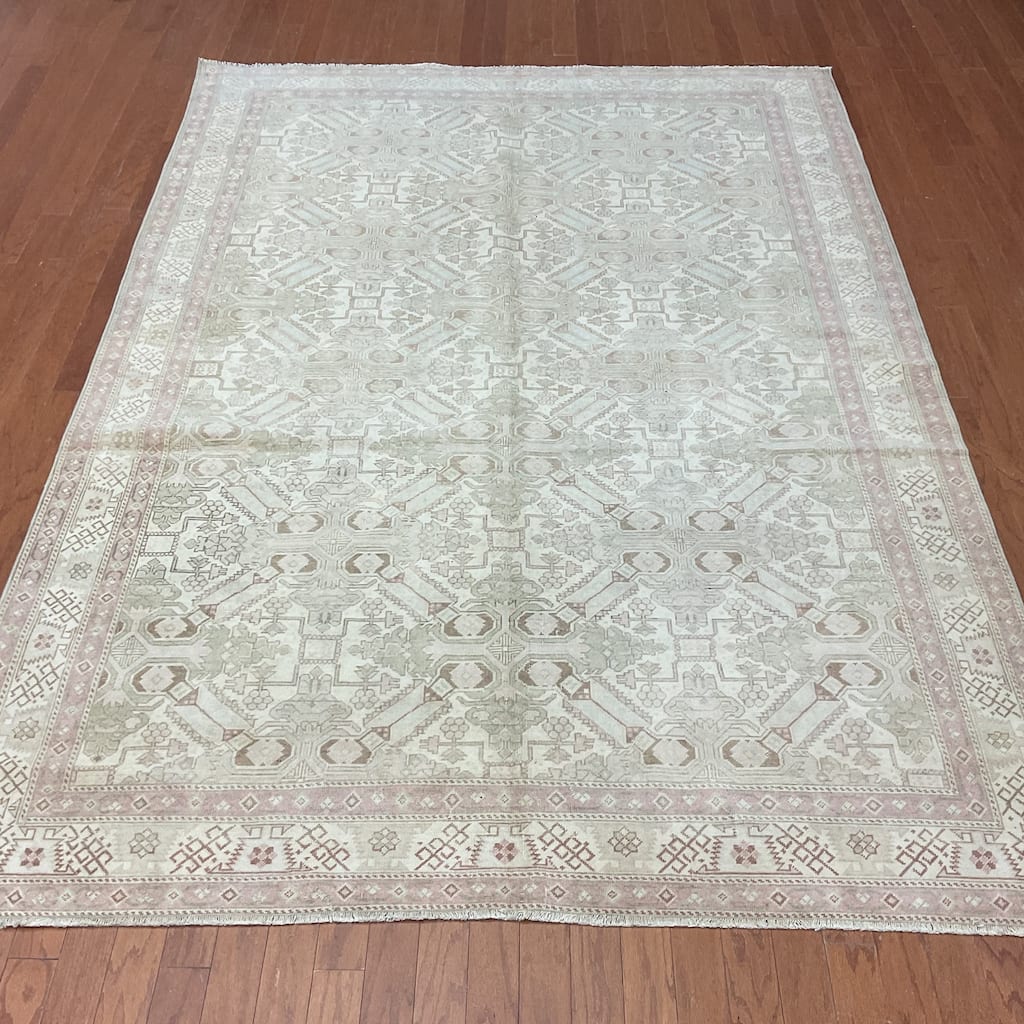 HERAT ORIENTAL Handmade Turkish Oushak Wool Rug - 6'4" x 9'6"