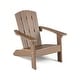 preview thumbnail 6 of 7, Kids Adirondack Chair Plastic Toddler Lawn Chair with Ergonomic Seat Taupe