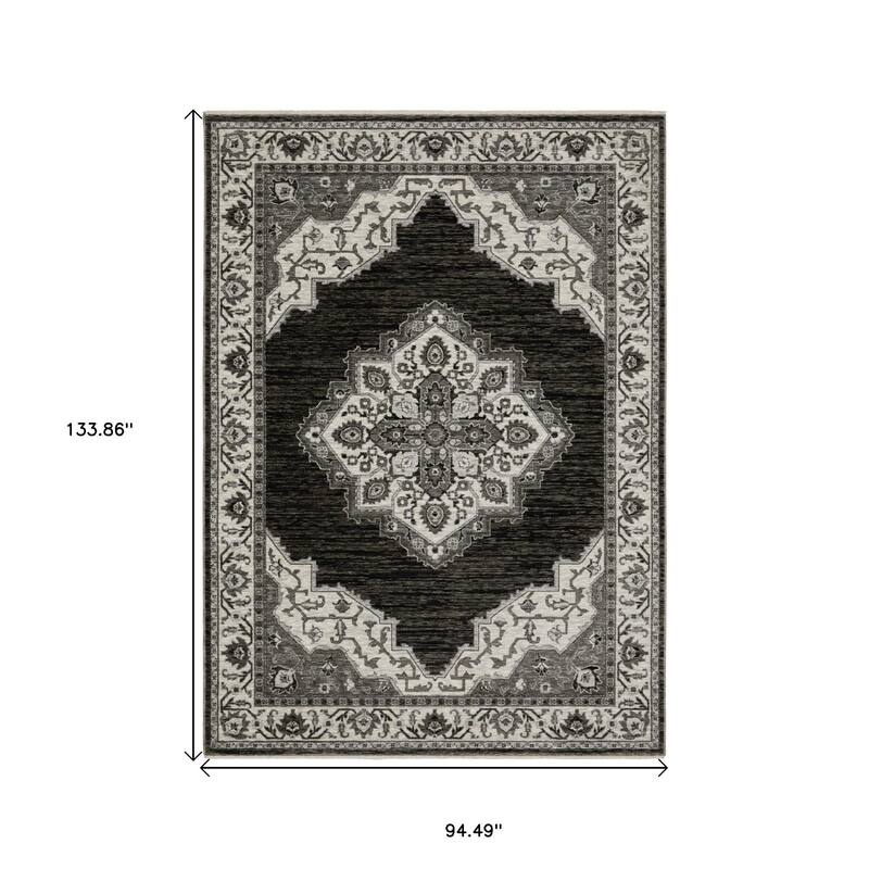 HomeRootsMedallion Traditional Rectangle Area Rug