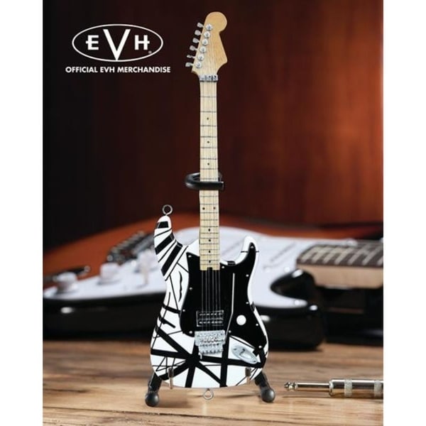 Axe Heaven EVH-003 Eddie Van Halen Black & White Mini Guitar