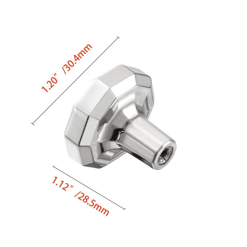 Utopia Alley Hanover Cabinet Ring Pull Knob-Polished Chrome Drawer Drop Pull Knobs 1.2" - 25 pack