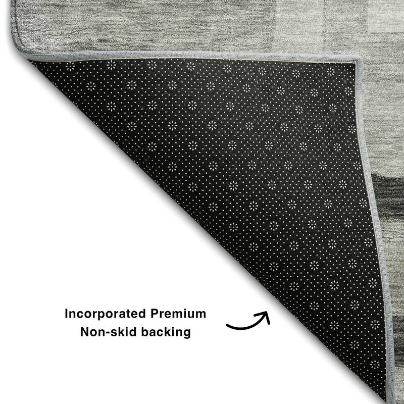 Premium Washable Super Soft Blocky Contemporary Mayfield Rug