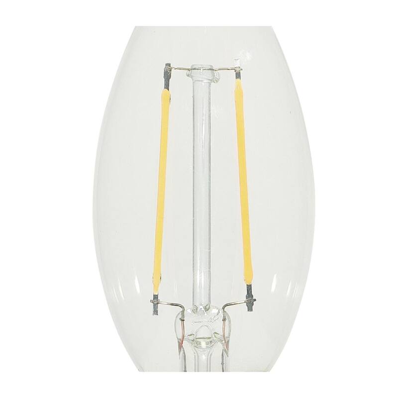 Westinghouse Lighting 3.3 Watt (40 Watt Equivalent) Clear B11 Dimmable Filament LED Light Bulb, Candelabra Base, 6 Pack - 6-Pack