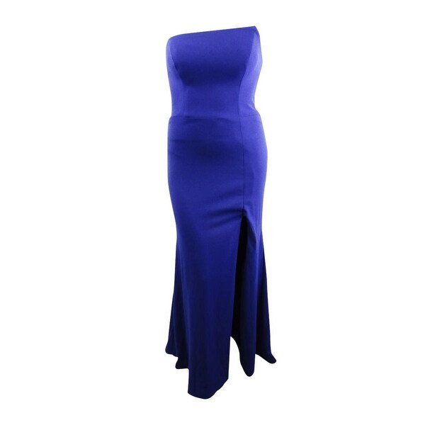 betsy and adam strapless gown