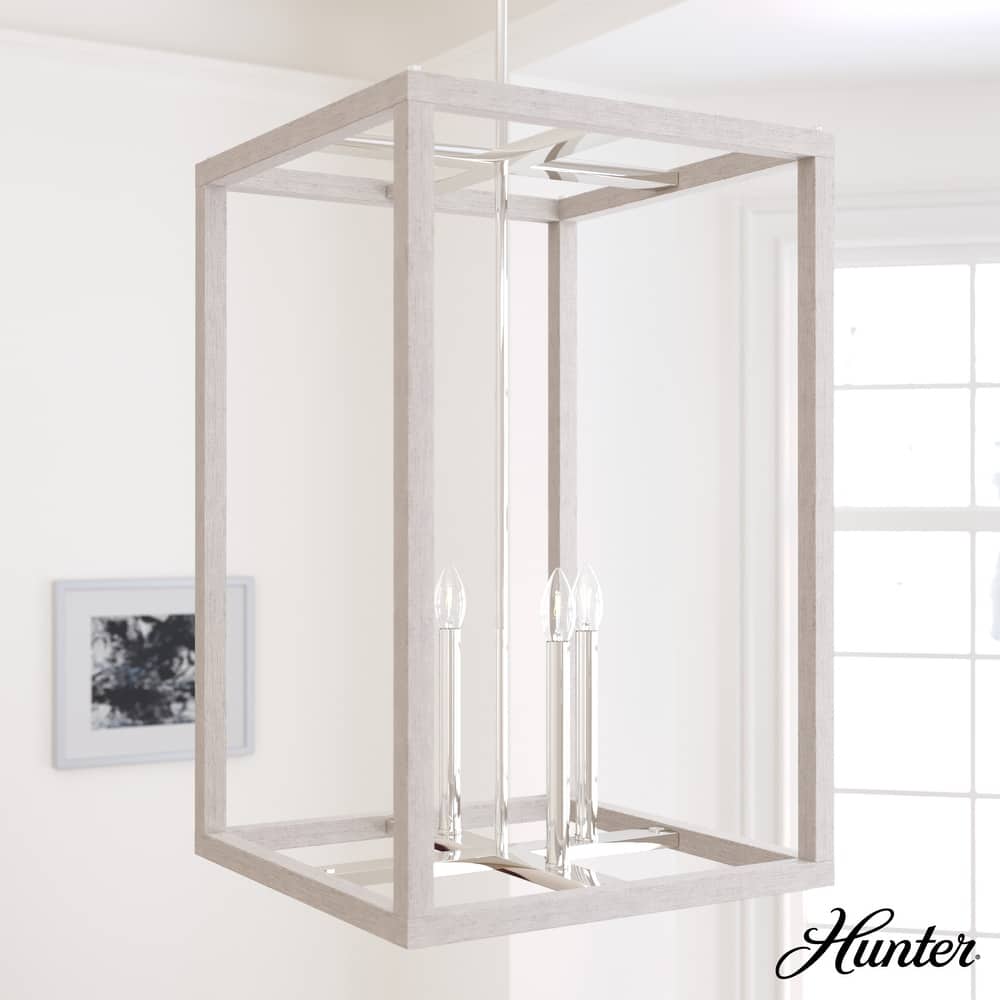 Hunter Squire Manor Pendant - Foyer, Island, Dining Room - Candle, Cage, Modern Farmhouse, Lantern