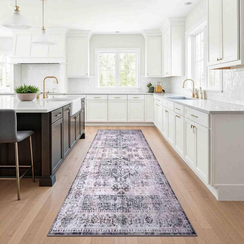 Delara Machine Washable Area Rug, Soft & Durable, Non-Slip Backing, Eco- Friendly GRS certified.