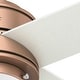 preview thumbnail 22 of 23, Hunter 44" Hepburn Ceiling Fan with LED Light Kit and Wall Control, Vintage, Transitional, Contemporary