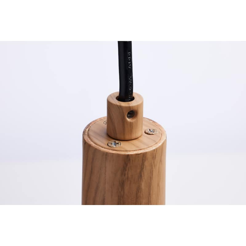 Melrose 12 Watt, 16" LED Pendant Ash Wood Finish - Ash Wood