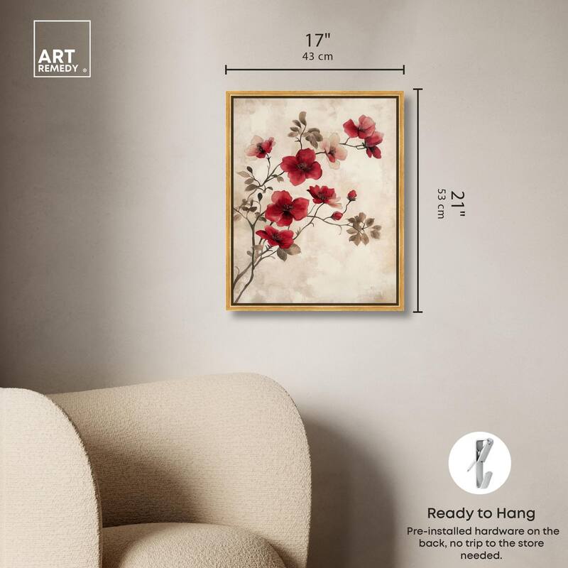 Cherry Bloom Canvas by Art Remedy