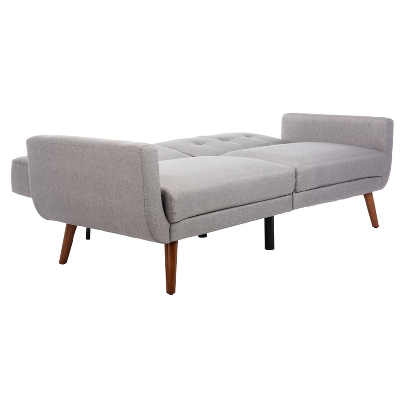 SAFAVIEH Bushwick Mid-century Foldable Futon Sofa Bed - 82.3" x 34.3" x 34.3"