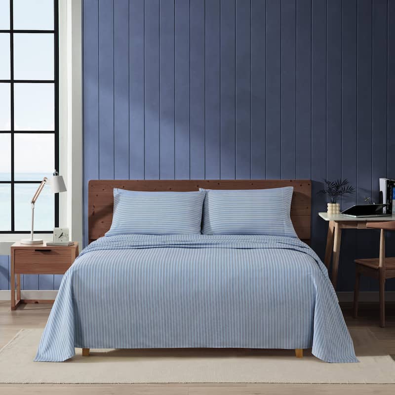 Nautica Printed Soft & Cozy Deep Pocket Sheet Set