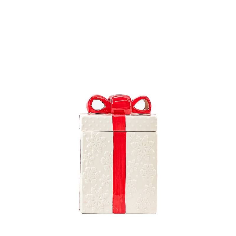 10 Strawberry Street Set of 2 Gift Box Cookie Jars