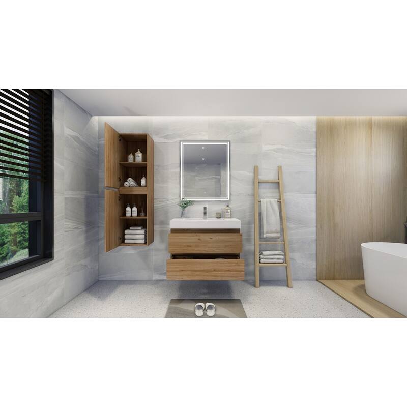 Baillie 36'' Wall-Mounted Vanity with Reinforced Acrylic Sink