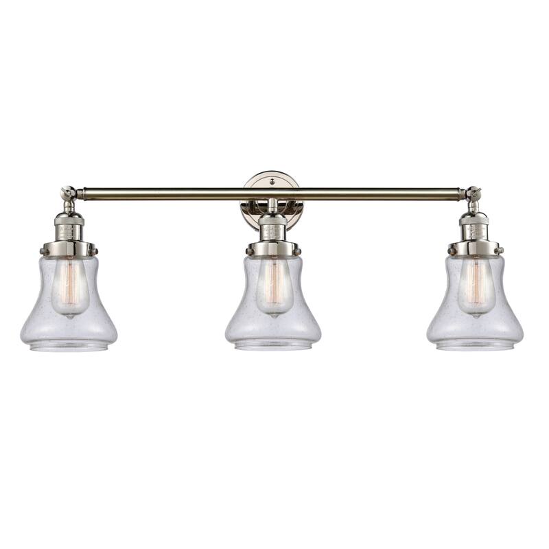 Innovations Lighting Bellmont 3 Light 30" Wide Bathroom Vanity Light - Polished Nickel / Seedy