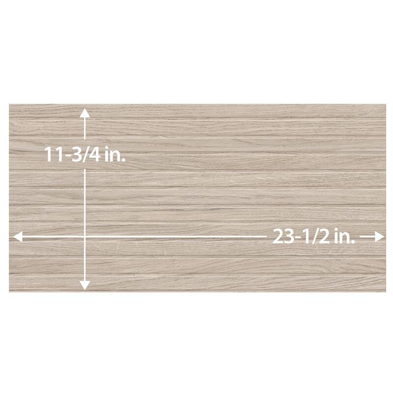 Merola Tile Woodstrip Arce 11-3/4" x 23-1/2" Ceramic Wall Tile