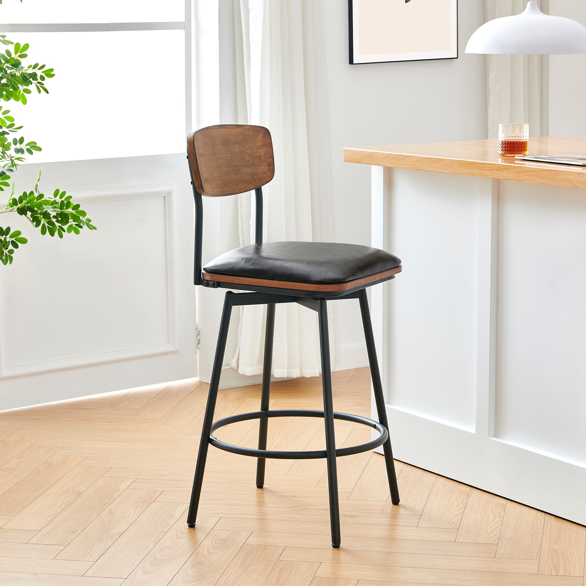 Claire Swivel Counter Height Bar Stool Set of 2 On Sale Bed