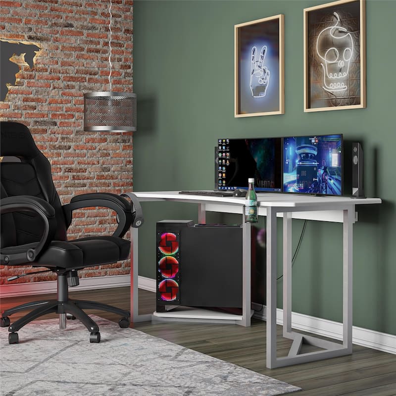 NTense Quest Gaming Desk with CPU Stand