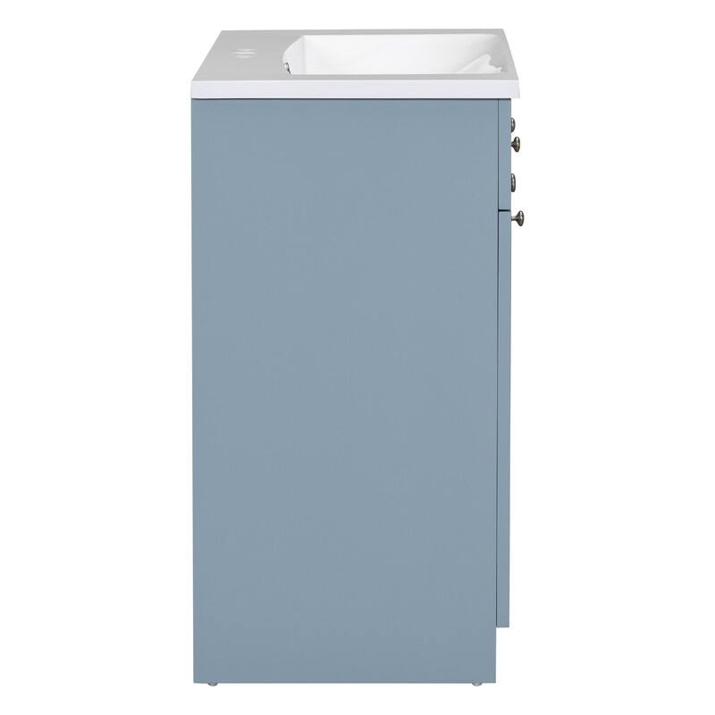 Single Sink 30" Bathroom Vanity with Combo Cabinet and Storage
