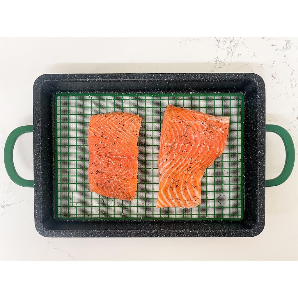 Curtis Stone Dura-Pan+ 2-in-1 Baker/Griddle Pan with Silicone Mat Refurbished