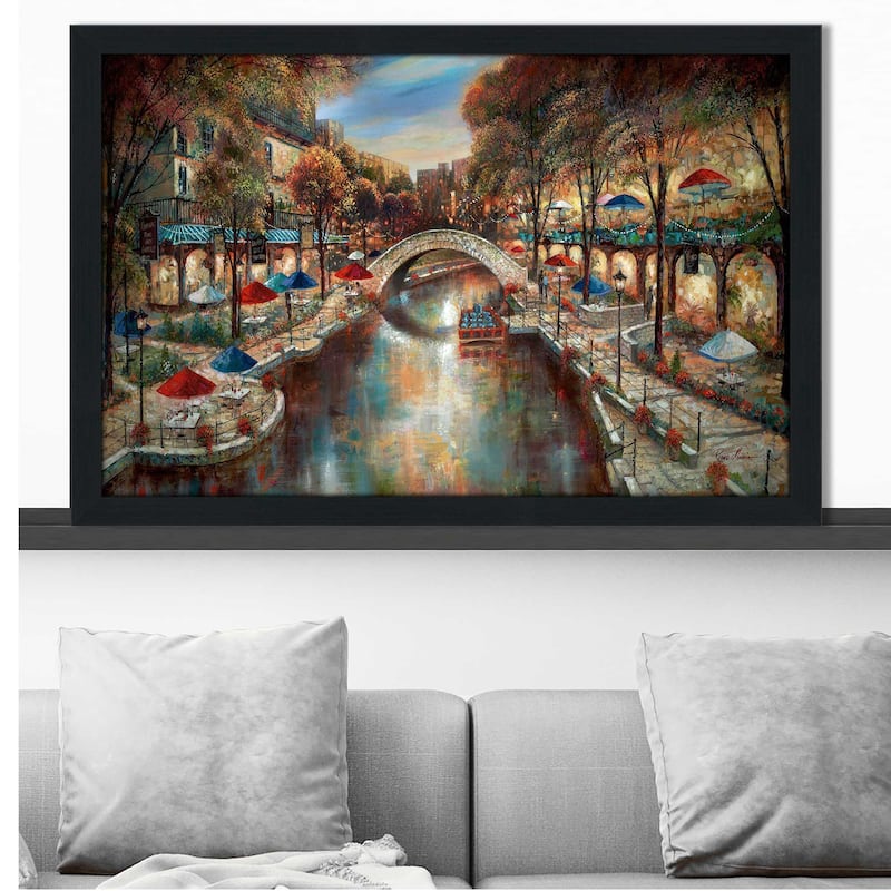 "Evening On The Canal" by Ruane Manning Print on Acrylic