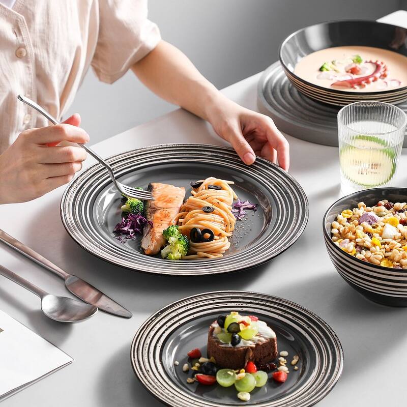 vancasso ARBRE 32-Piece Stoneware Dinnerware Set, Service for 8