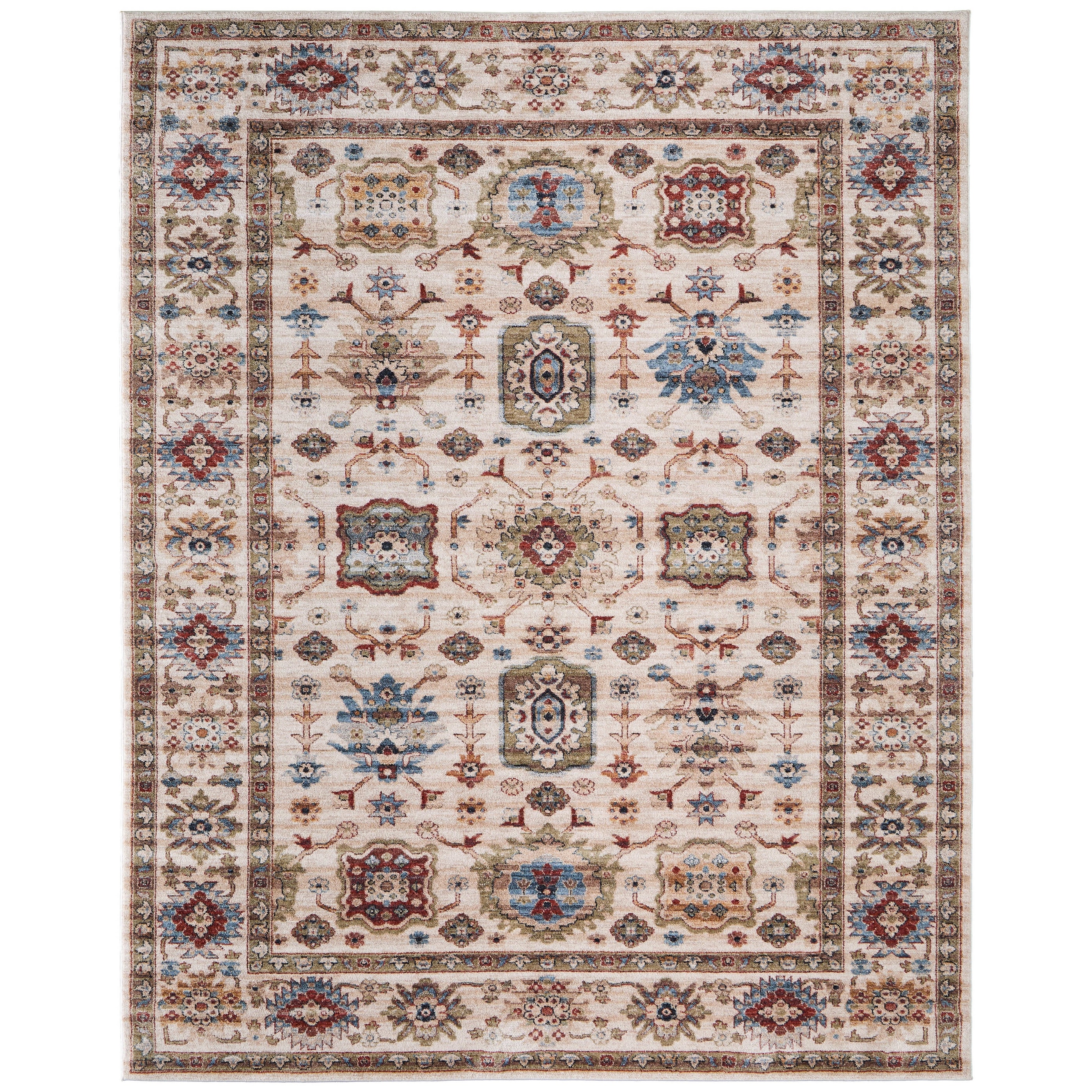 Grand Bazaar Stirling Machine Made Oriental Traditional Area Rug