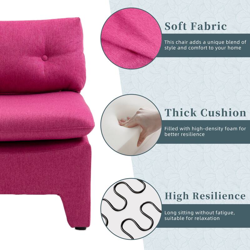 Cushioned deep seat, single lazy chair for Living room