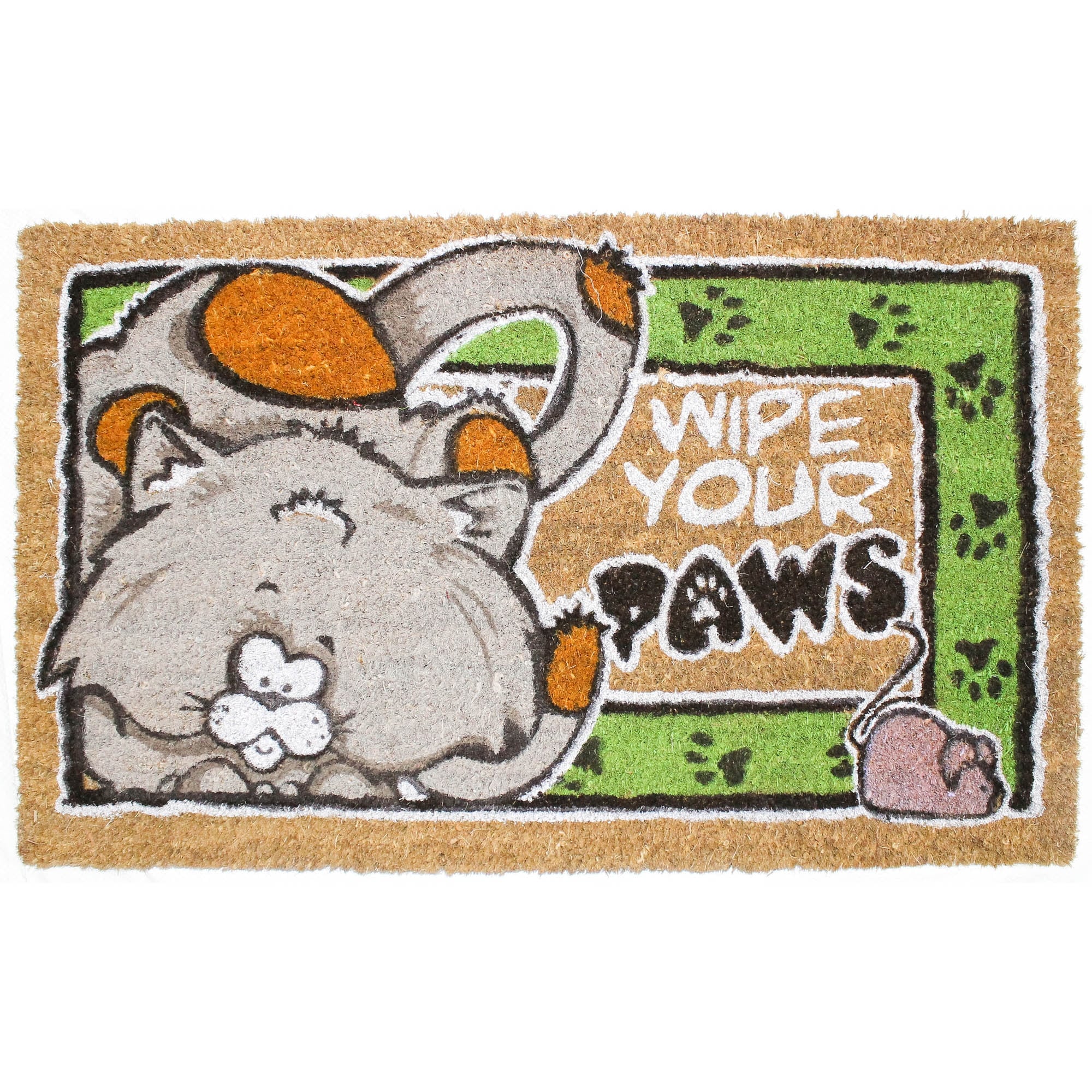 J&M Tuffridge Wipe Your Paws Rubber Coir 18x30
