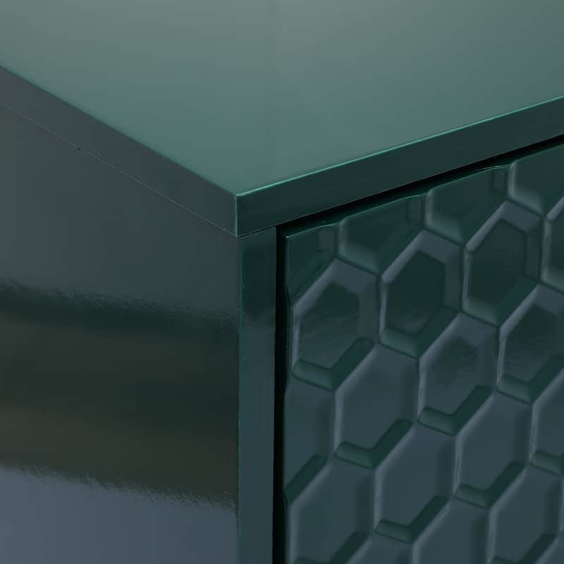2 Door Blue Locker Accent Cabinet