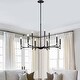 preview thumbnail 12 of 12, KAWOTI 9-Light Dimmable Modern Contemporary Chandelier Pendant Light - W32.5"*H67.75"