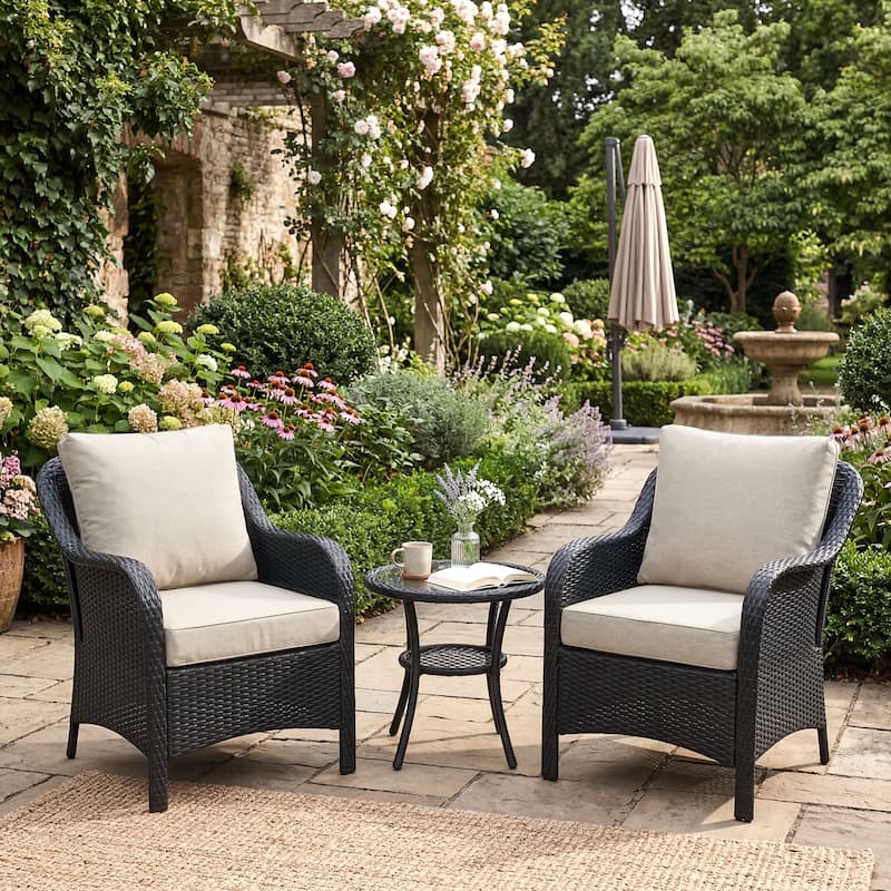 Aoodor Outdoor Seat/Back Cushion Set of 2