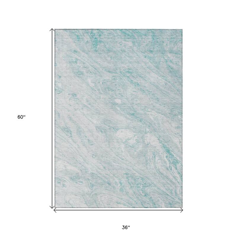 HomeRoots Abstract Transitional Rectangle Outdoor Rug