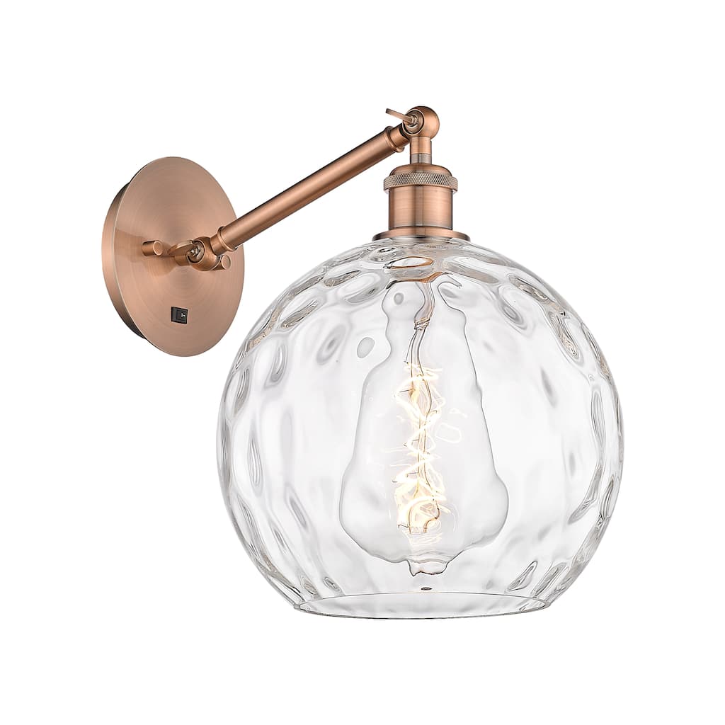Innovations Lighting Endless Possibilities Ballston - Athens Water Glass - 1 Light 10" Adjustable Sconce - Arm Adjusts Up & Down