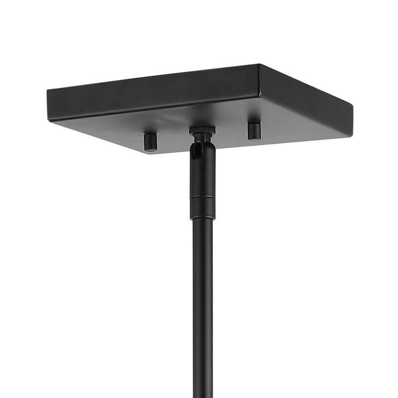 Quinn 8" 1-Light Industrial Farmhouse Iron/Glass LED Pendant, Oil Rubbed Bronze by JONATHAN Y - 1 Light