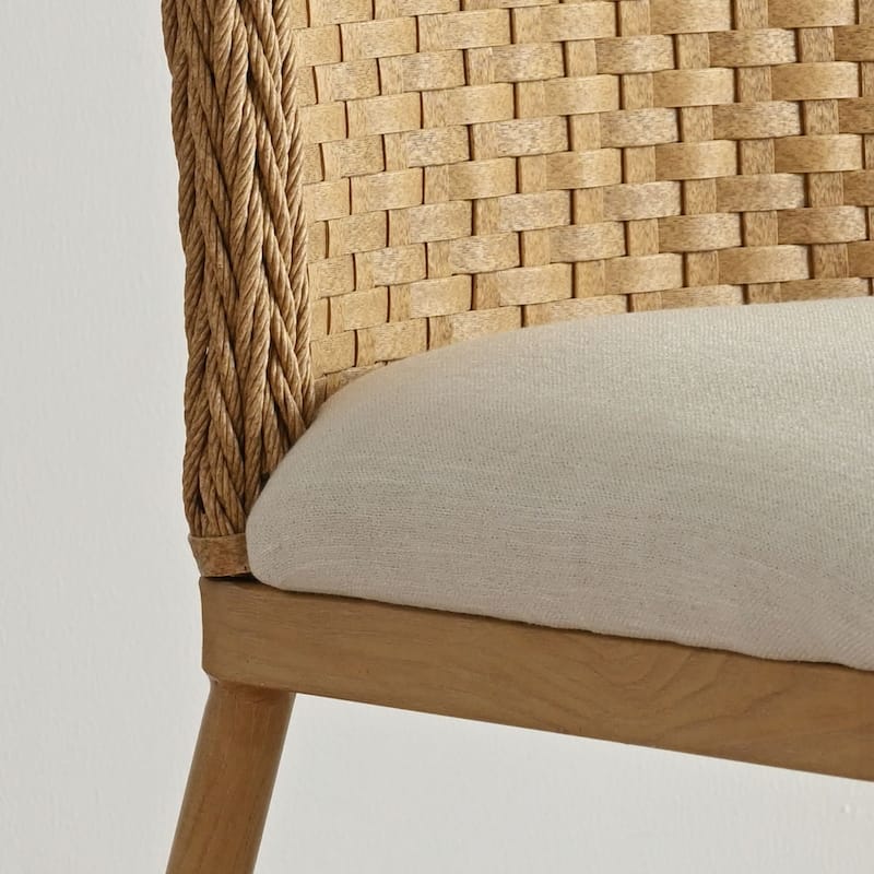 Coastal Rattan Counter Stool Single
