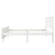 preview thumbnail 14 of 16, Twin Size Wooden Platform Bed with Vintage Headboard and Footboard, Solid Wood Slats Support, Adorable Style for Kids' Bedroom