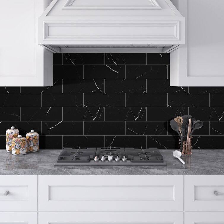 4" x 12" Stone Composite Peel & Stick Subway Tile