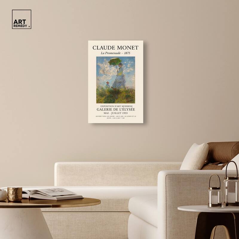 Woman with a Parasol Canvas by Art Remedy, Gallery Wrapped