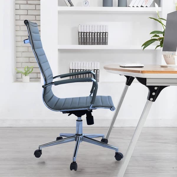 https://ak1.ostkcdn.com/images/products/is/images/direct/ae138b57907633e21ad509d9fbbbf0ce0b100a96/2xhome-Gray-Executive-Ergonomic-High-Back-Modern-Office-Chair-Ribbed-PU-Leather-Swivel-for-Manager-Conference-Computer-Room.jpg?impolicy=medium